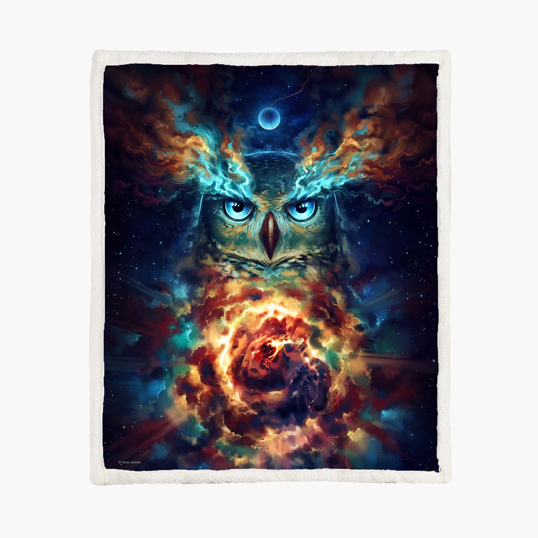 Aurowla - Owl - Size L - 150x200cm - Fleece Blanket