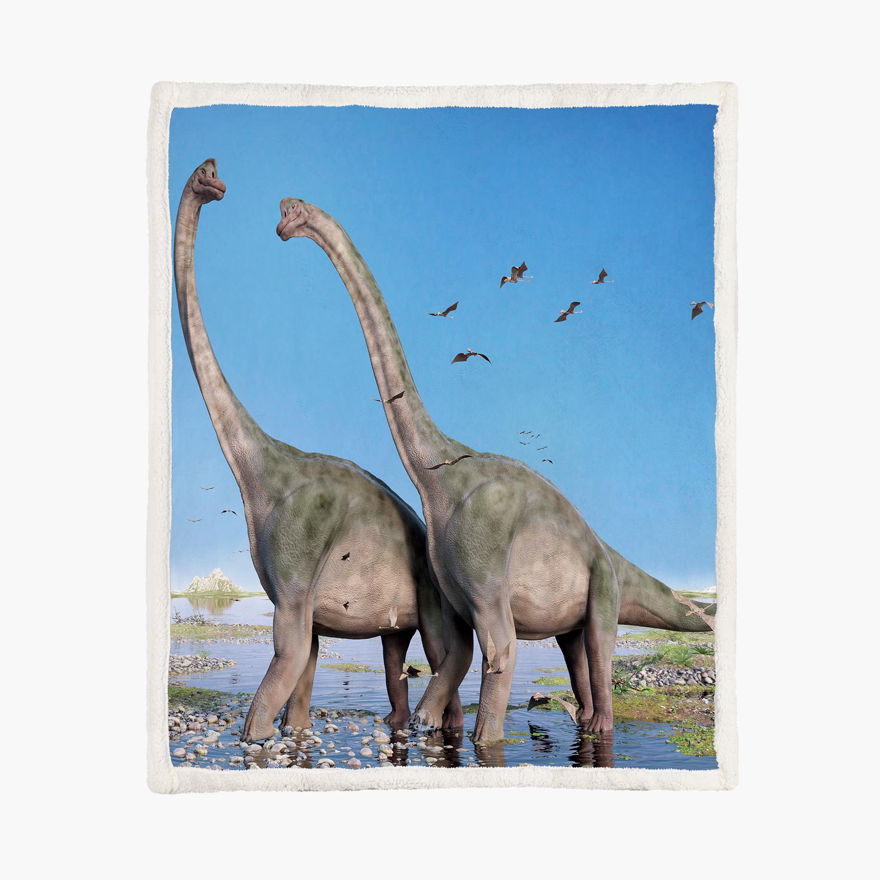 Brachiosaurus - Size M - 130x150cm - Fleece Blanket