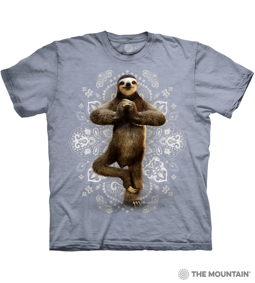 Namaste Sloth Grey
