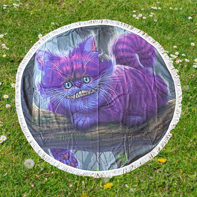 Cheshire Cat Beach Towel Round 150cm