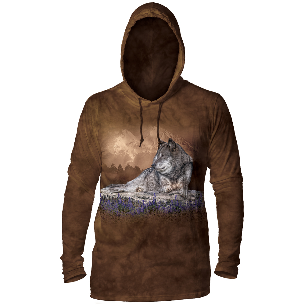 Distant Mountains - Wolf LW Hoodie