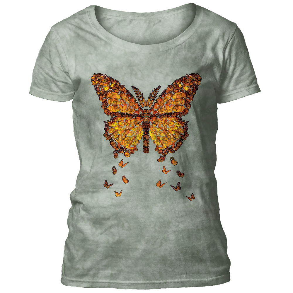 Butterflies Butterfly Scoop T-shirt
