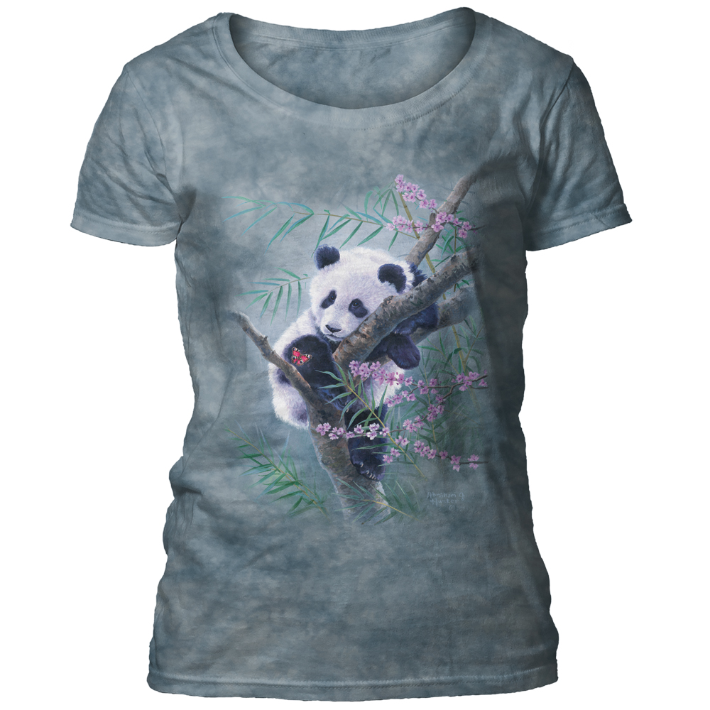 Bamboo Dreams Panda Women's Scoop T-shirt