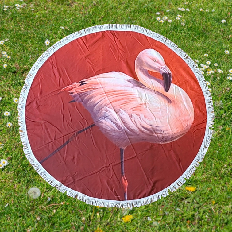 Flame Flamingo Strandtuch Rund 150cm 