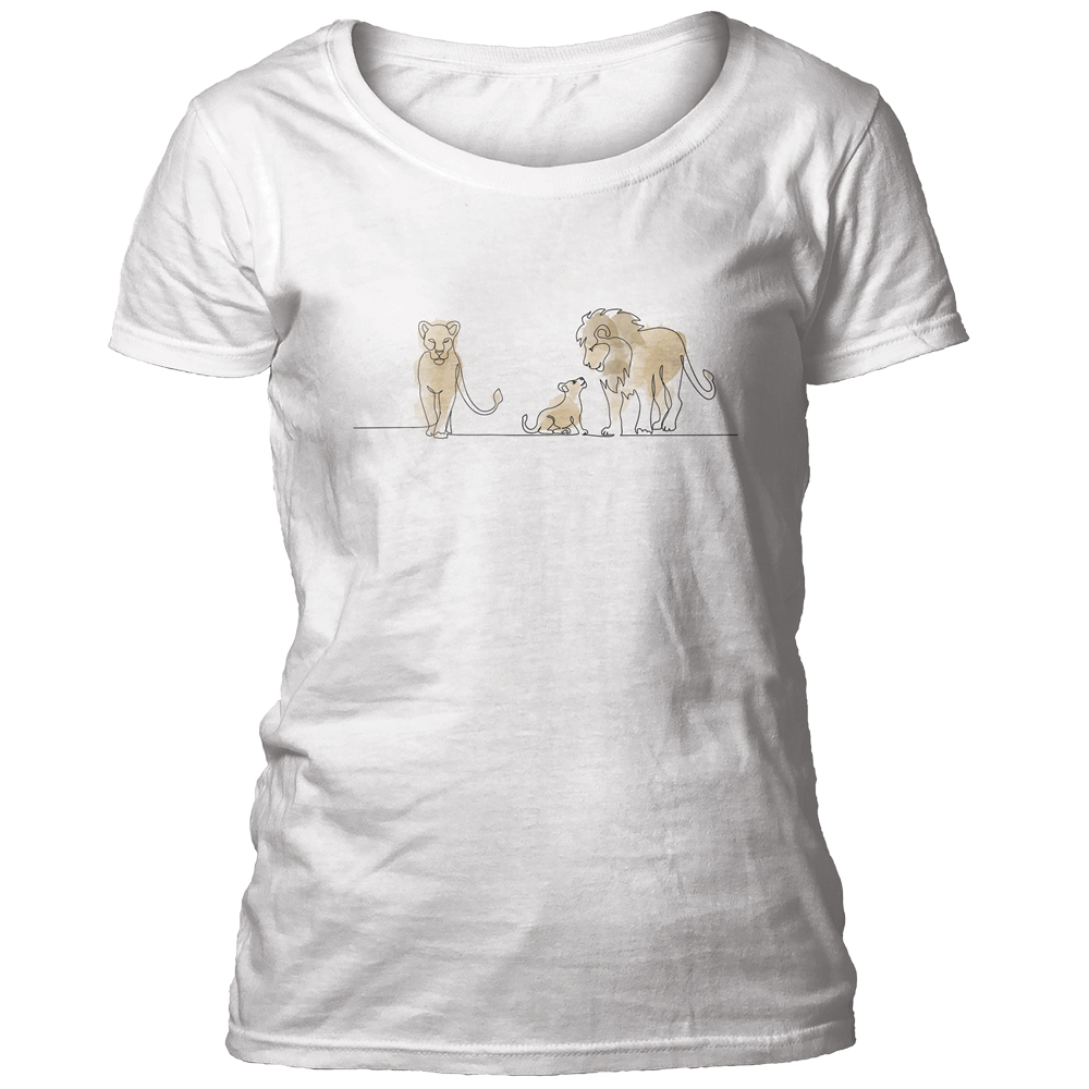 Lion Sketch Women's Scoop T-shirt