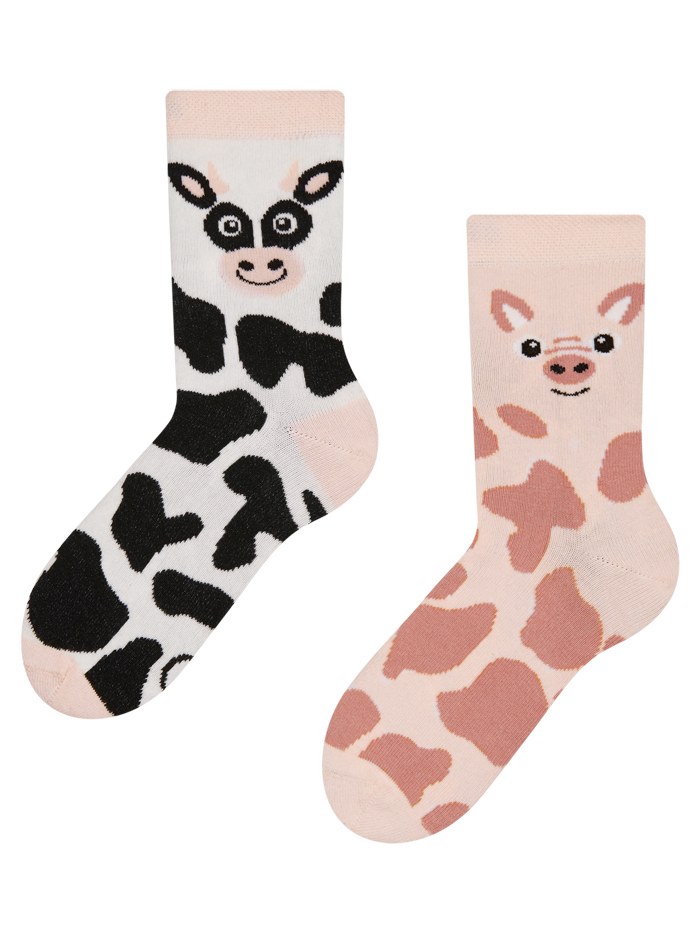Regular KIDS Socks Cow & Piggy