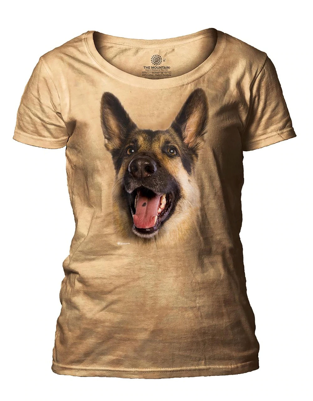 Joyful German Shepherd Women's Scoop T-shirt