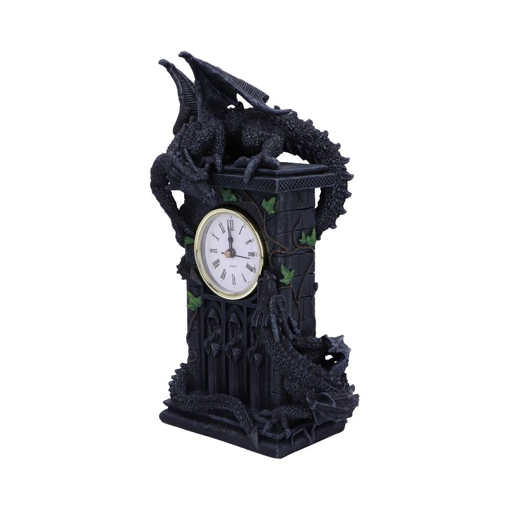 Duelling Dragons Clock - 26cm