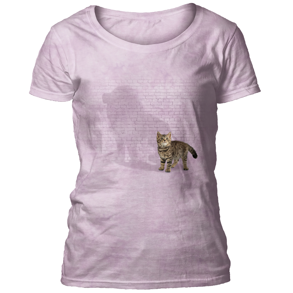 Shadow Of Power Pink Women's Scoop T-shirt