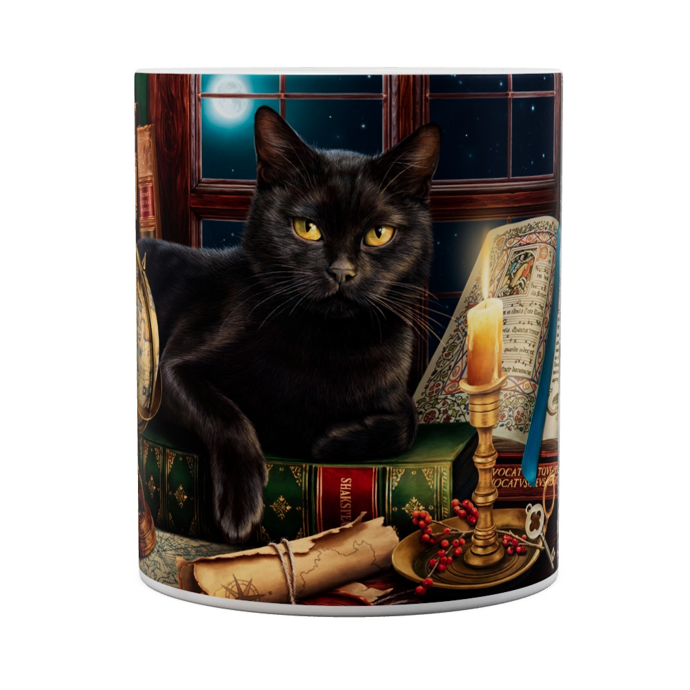 Mug Black Cat By Candlelight