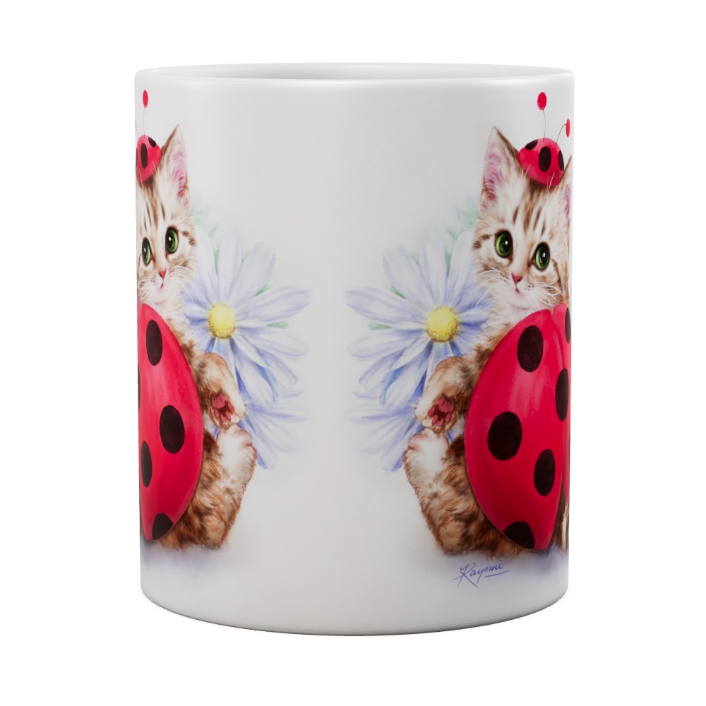 Lady In Red - Cat Mug
