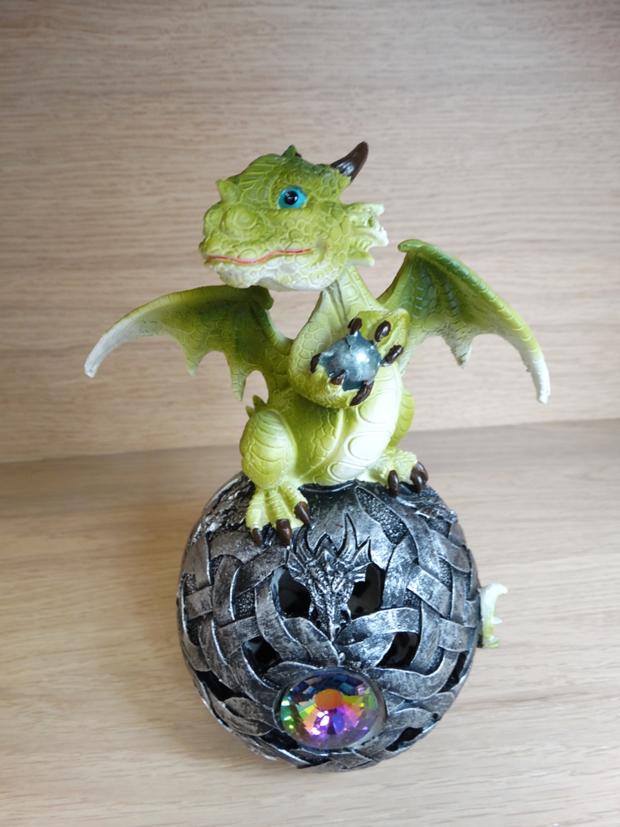 Green Dragon on Dragon Light Ball - A