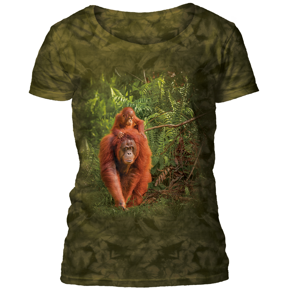Orangutan Mama And Baby Scoop T-shirt