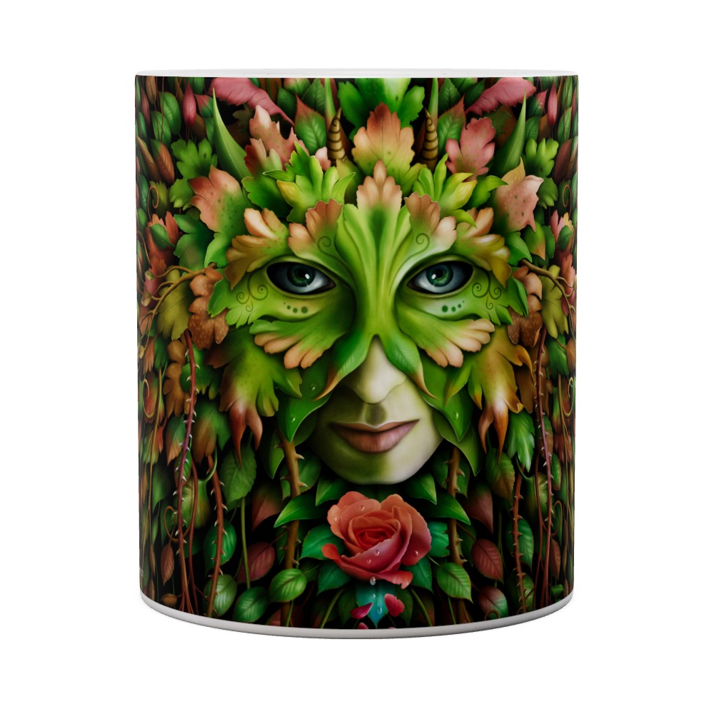 Green Woman Mug