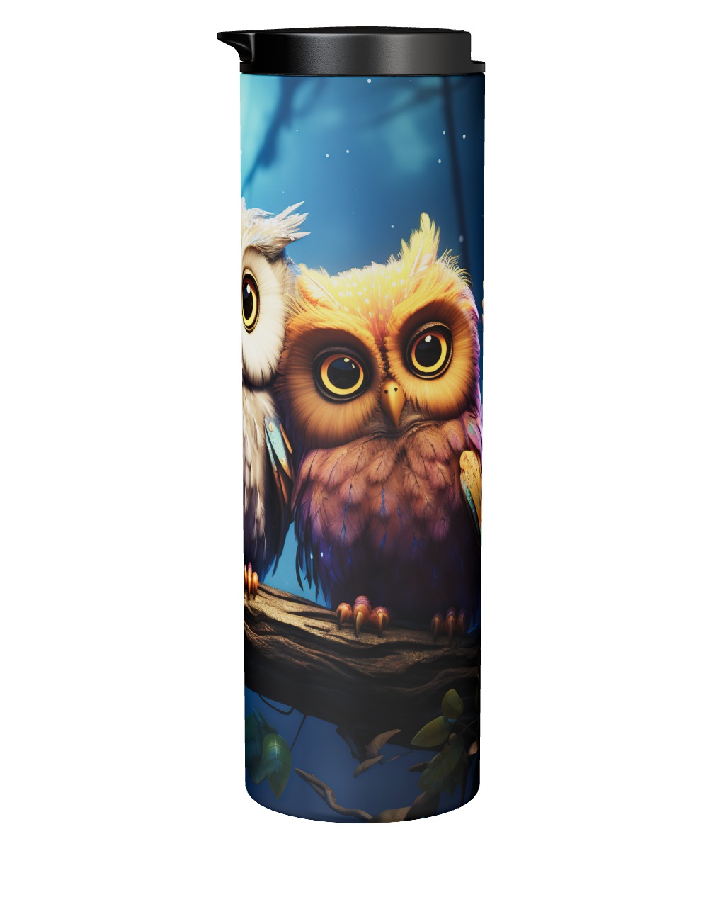 3 Owls On Branches Tumbler
