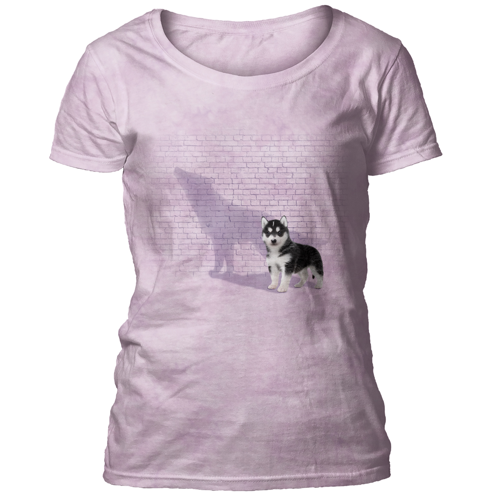 Shadow Of Greatness Pink Women's Scoop T-shirt
