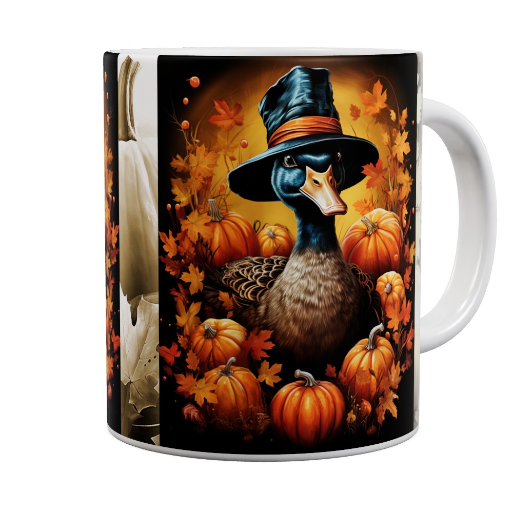 Hatter Goose in Autumn Mug