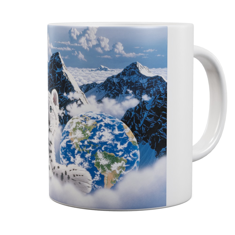 Bed Of Clouds - Snow Leopard Mug