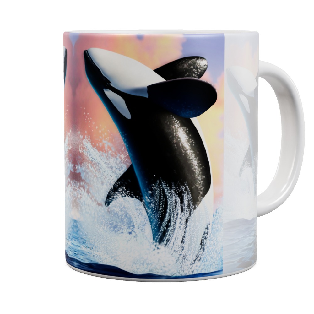 Jumping Orca Mug