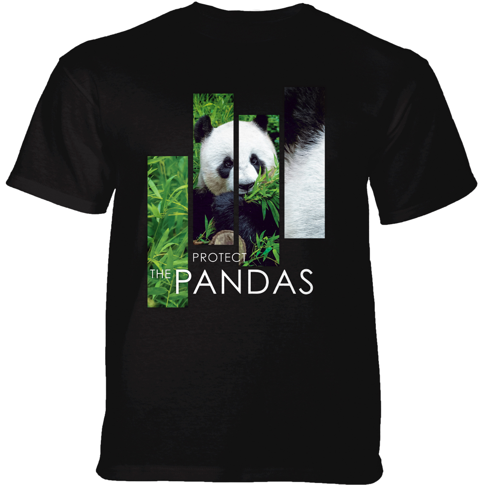 Protect Giant Panda Split Portrait Black
