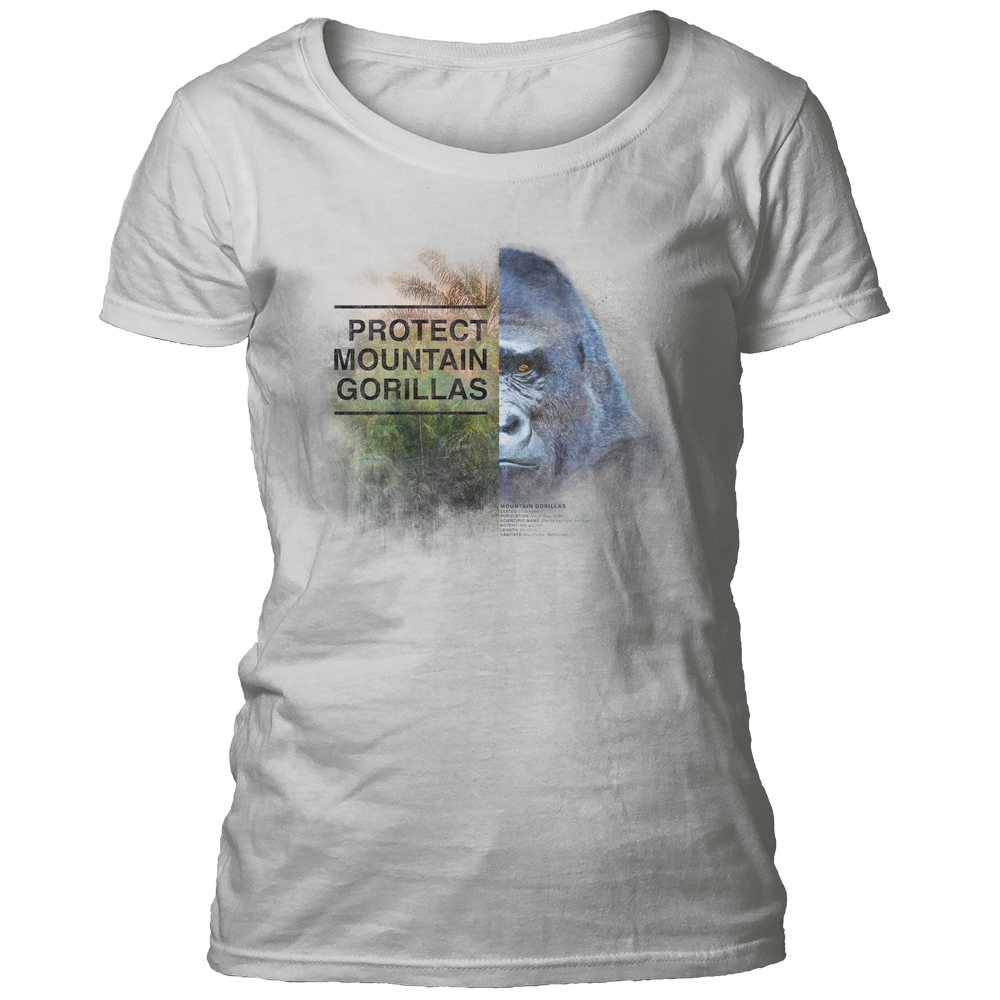 Protect Gorilla Grey Women's Scoop T-shirt