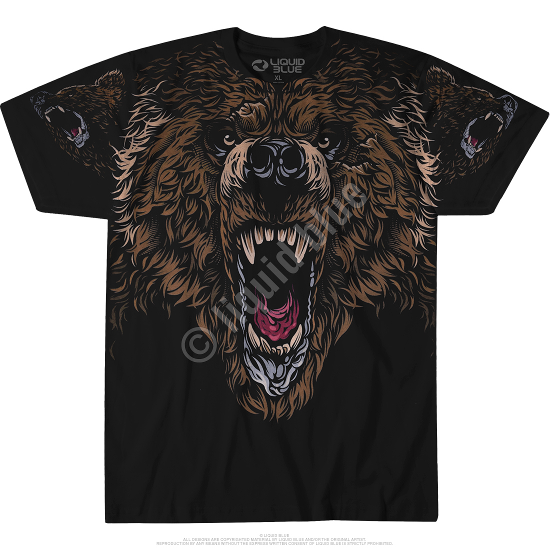Grizzly Attack Exotic Wildlife T-shirt