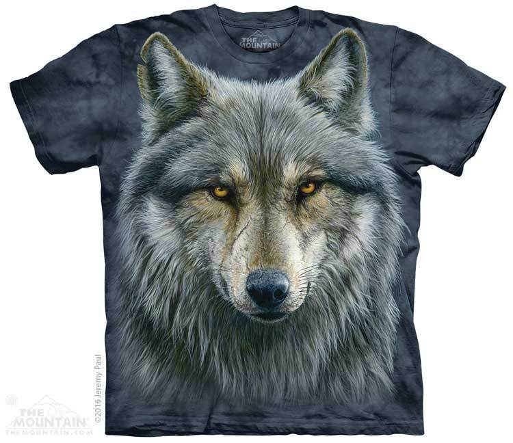 The Mountain T-shirt Warrior Wolf - The Coloured House