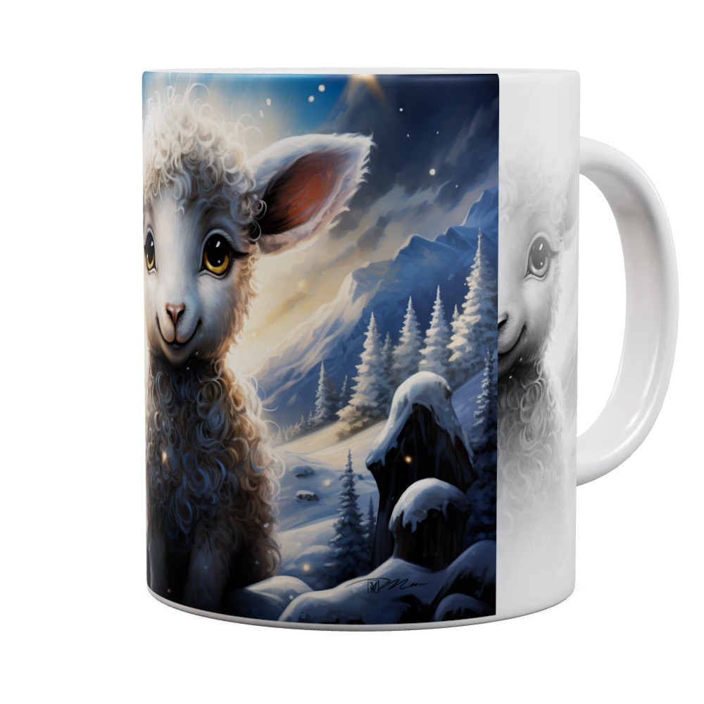 Sheep In The Snow Mug