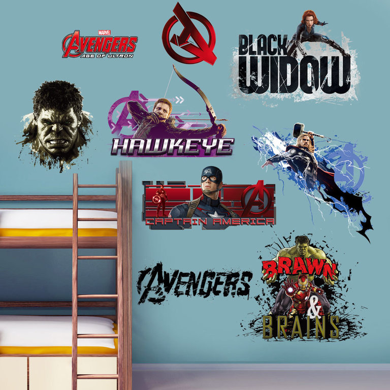Marvel's Avengers Muursticker (set of 3)