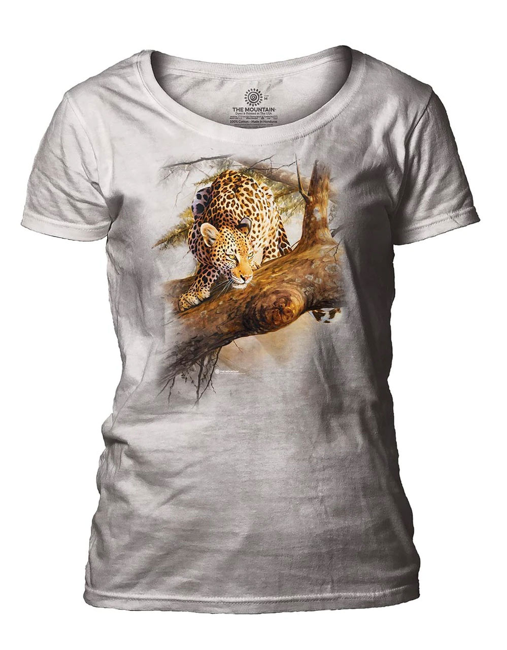 Tree Demon Leopard Women's Scoop T-shirt