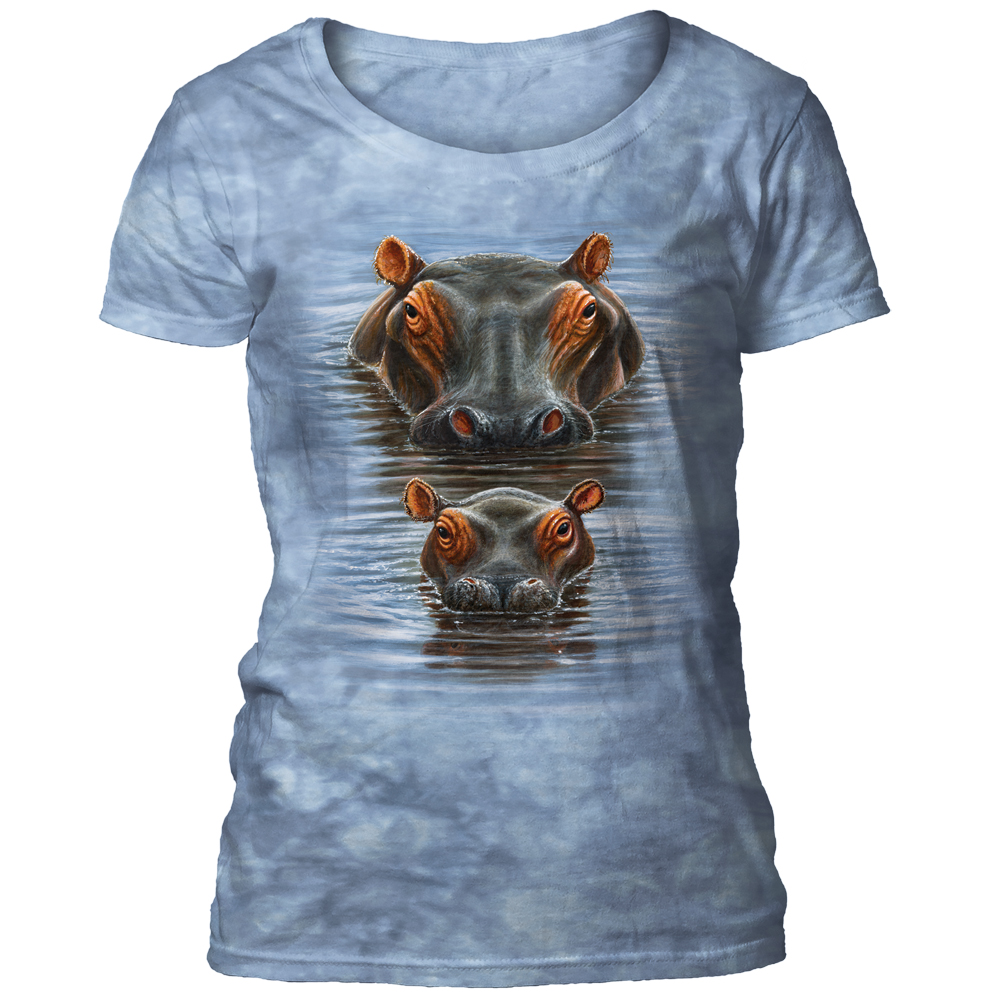2 Hippos Scoop T-shirt