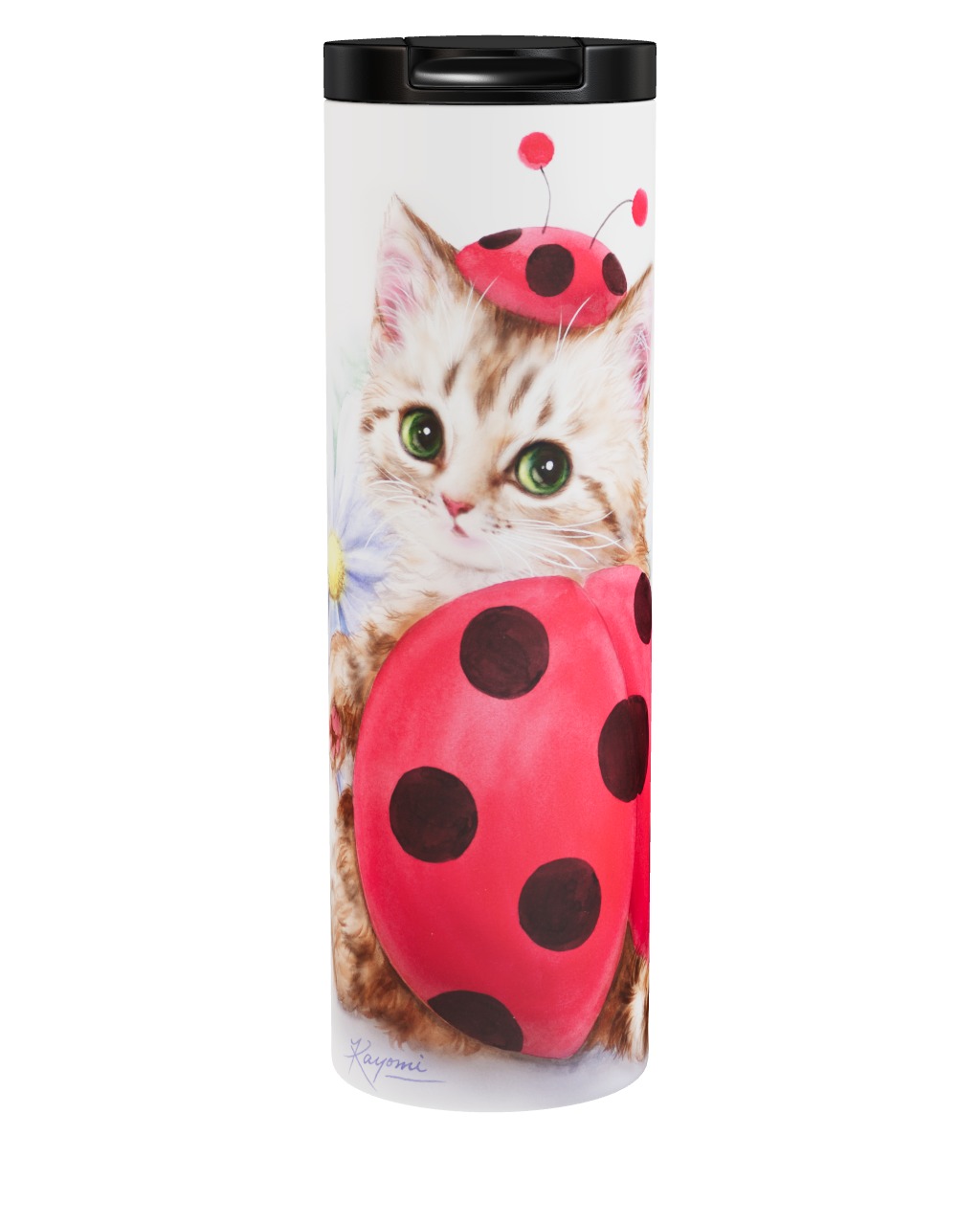 Lady In Red - Cat Tumbler