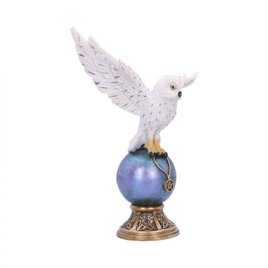 Snow Owl on Globe - 23.5cm