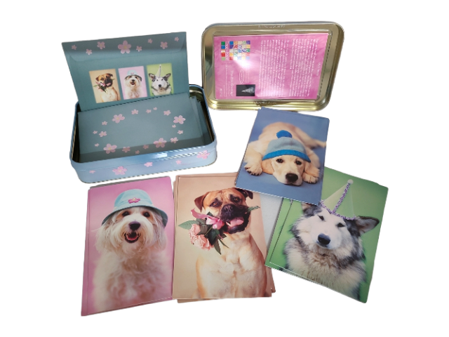 Dogs Greetings - Photo Frame With Cards
