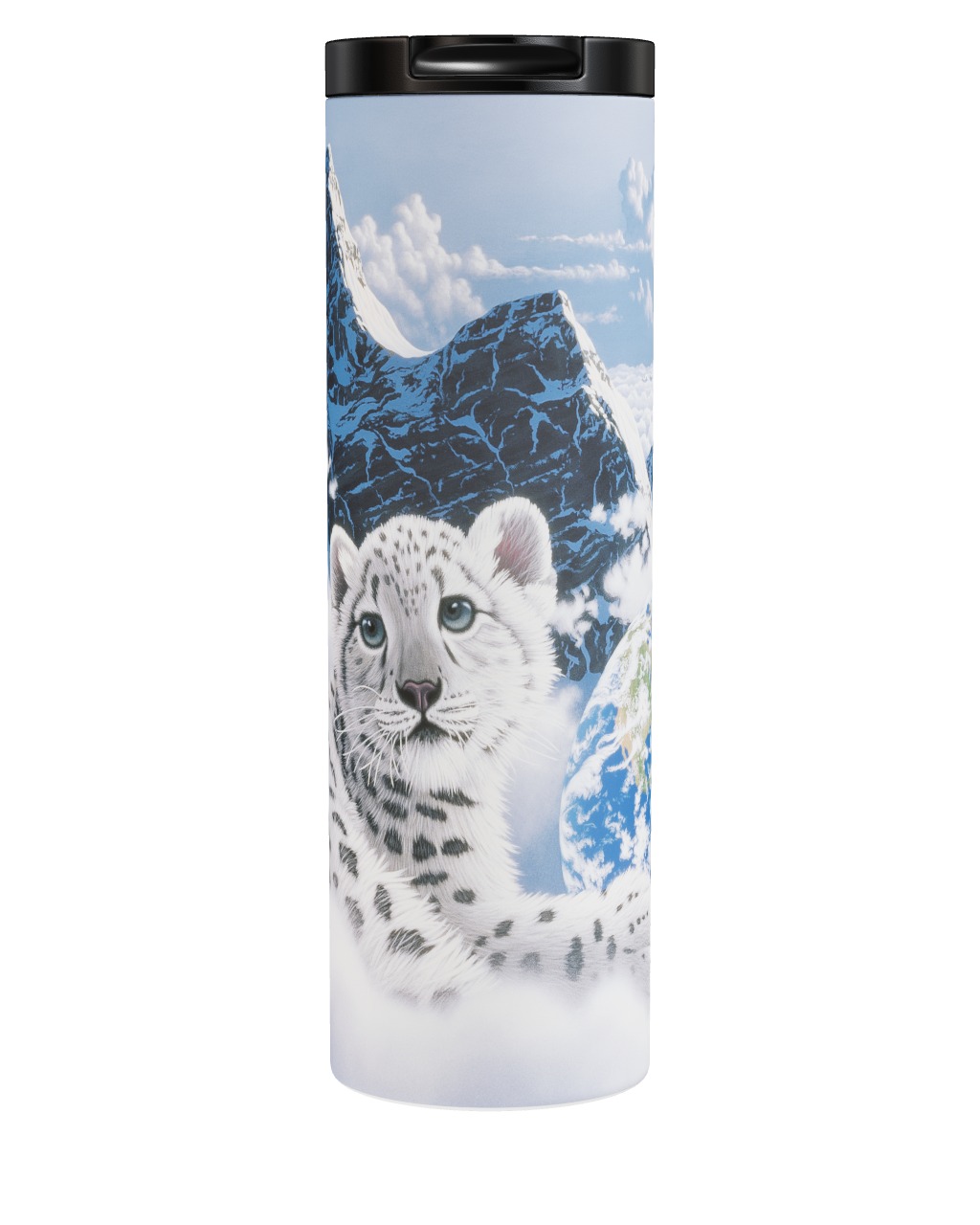 Bed Of Clouds - Snow Leopard Tumbler