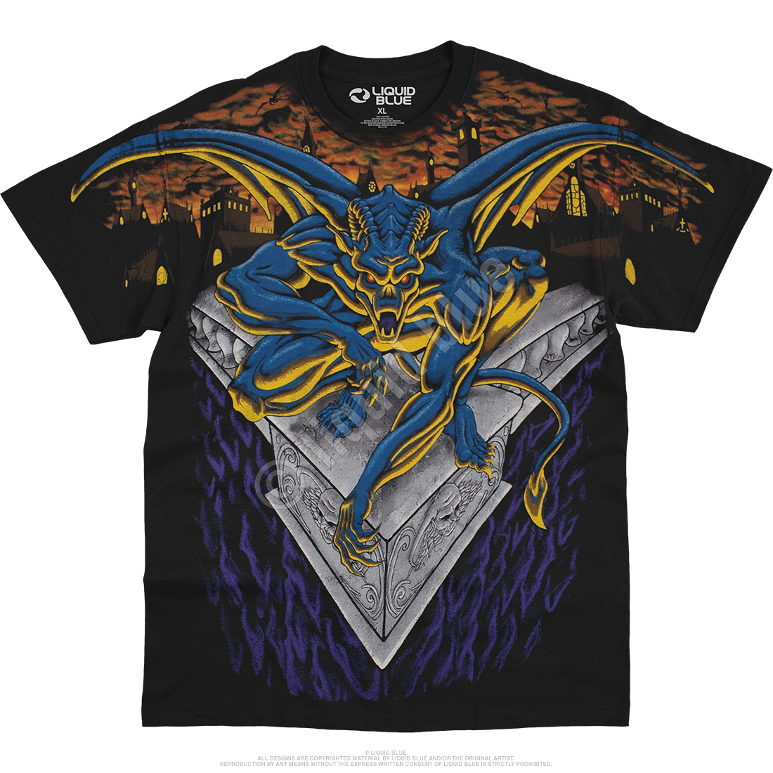 Gargoyle Dark Fantasy T-shirt